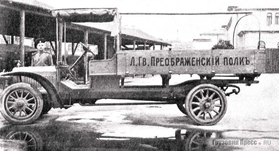 Германский грузовик Adler лейб-гвардии Преображенского полка – участник Испытательного пробега. Санкт-Петербург, 1912 г.