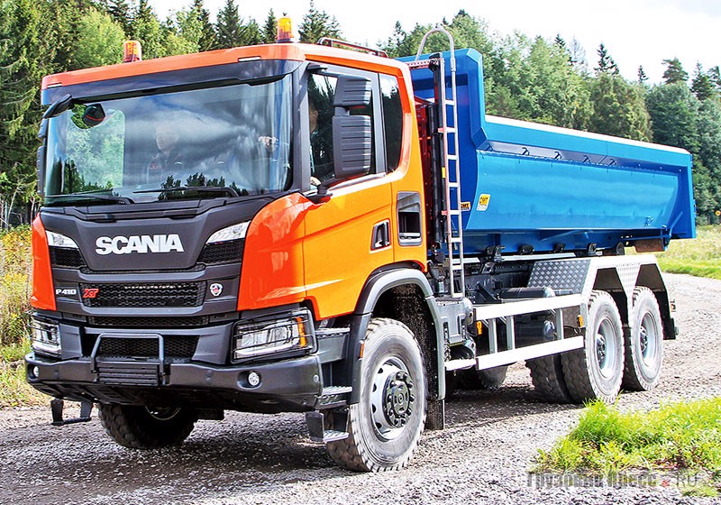 Scania Р410 XT для цикличных строительных работ чаще используют низкую дневную кабину