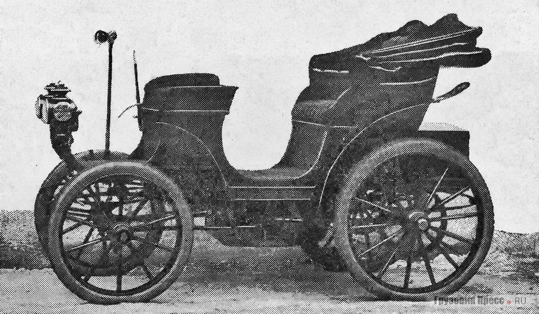 Первая модель электрического экипажа конструкции П.А. Фрезе, 1900 г.