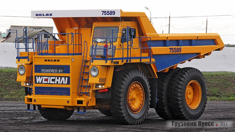 90-тонный БелАЗ-75589 с китайским двигателем Weichai