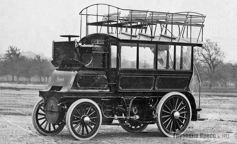 Первый двухпалубный моторный омнибус в мире – Daimler-Doppeldeck-Omnibus Typ Imperial. 1899 г.
