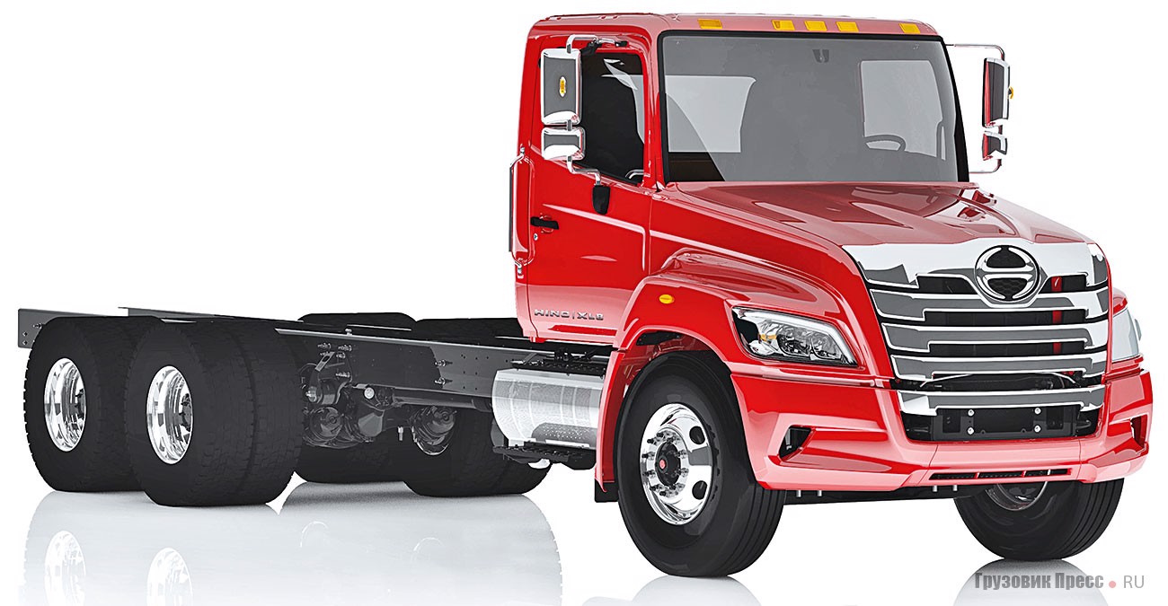 Трёхосные грузовики Hino с колёсной формулой 6х4 будут доступны только в линейке XL8
