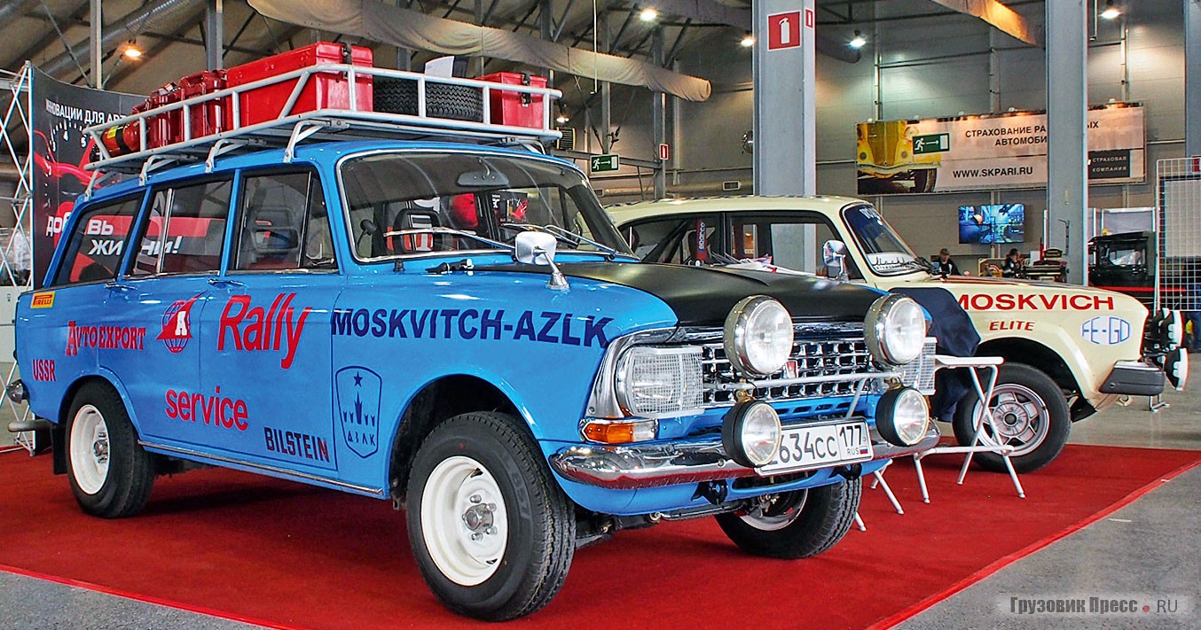 [b]Боевую техничку «Москвич-427» советской команды на ралли Tour d’Europe 1973[/b] года воссоздали Дмитрий Ольшевец, Александр Цуцуяну и Владимир Якунин. Две такие машины с усиленной ходовой частью, доверху навьюченные запасными частями и инструментом, сопровождали раллийные «Москвичи-412» на международных соревнованиях. Задача ставилась следовать за ними не отрываясь, сколь бы быстро те не ехали