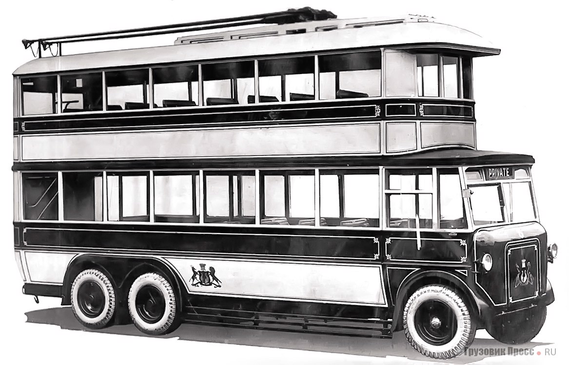 Проект перспективного троллейбуса Garrett для Йоханессбурга, 1930-е гг.