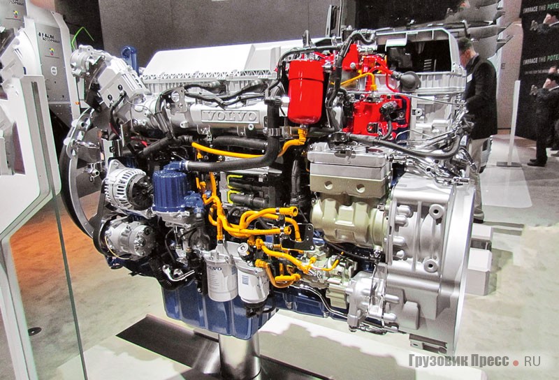 Газовый 12,8-литровый двигатель Volvo G13C LNG мощностью 460 л.с.