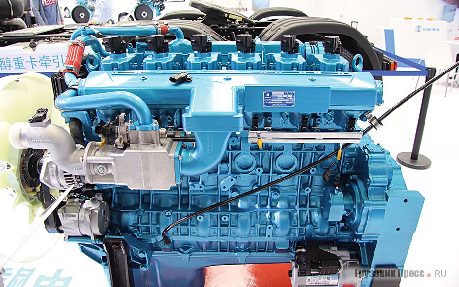 Первый 12,54-литровый метаноловый двигатель Geely М100 с максимальной мощностью 410 л.с.