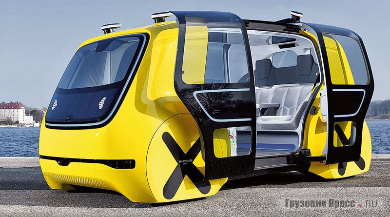 Школьная нянька – одно из применений беспилотных автомобилей Volkswagen Sedric в больших городах