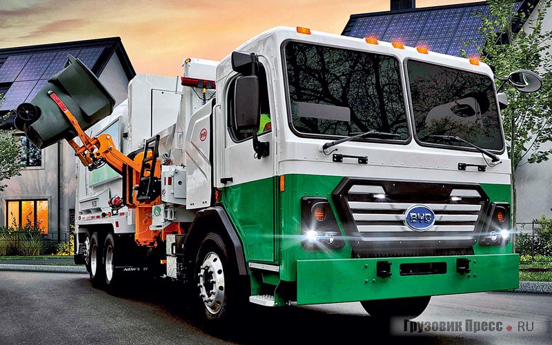 Коммунальные мусоровозы BYD 8R позволяют сэкономить до $13 тыс. на эксплутационных расходах в год