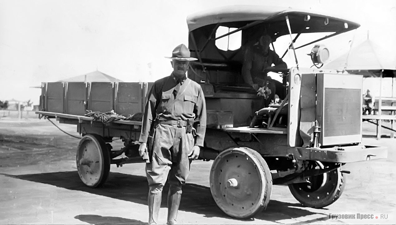 Изготовленный по заказу американской армии военный грузовик Jeffery Quad. 1916 г.
