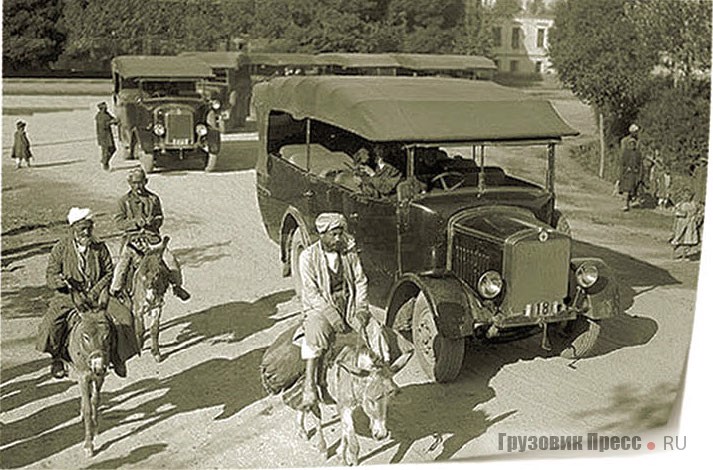 Автобусы Komnick E2N в Ташкенте. 1928 г.