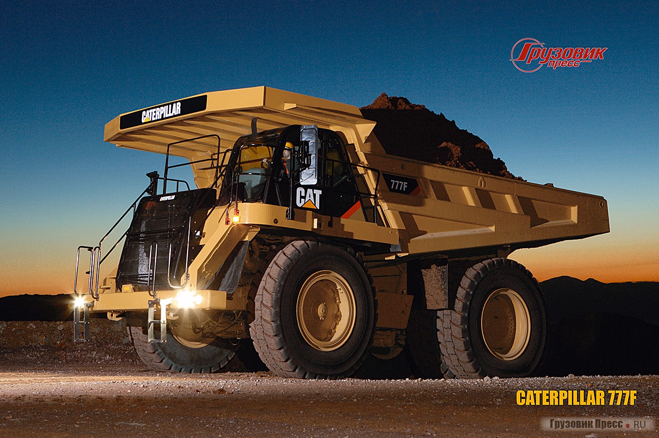 Caterpillar 777F, постер к журналу «Грузовки Пресс» №2, 2007 г.