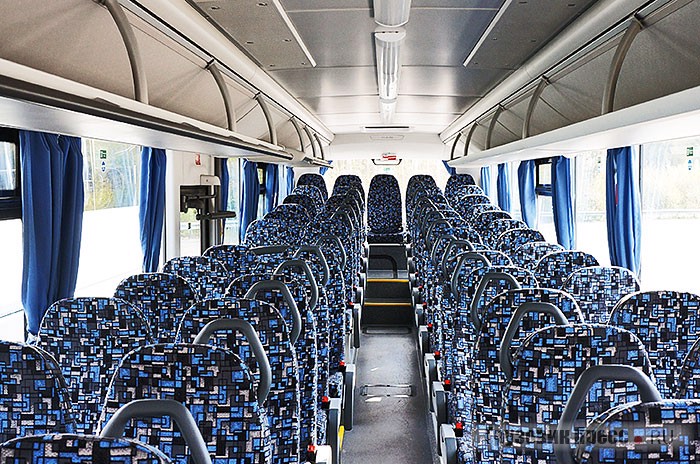 Для презентации был представлен автобус в конфигурации салона с максимальным количеством «стационарных» кресел