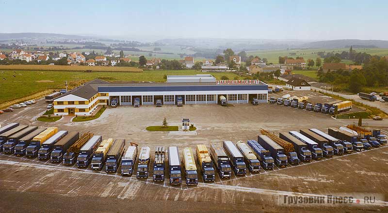 1976 г. Компания Faure & Machet организует в Лотарингии, на стыке шоссе N4 и А4 транспортную компанию с 75 тягачами и 90 сотрудниками