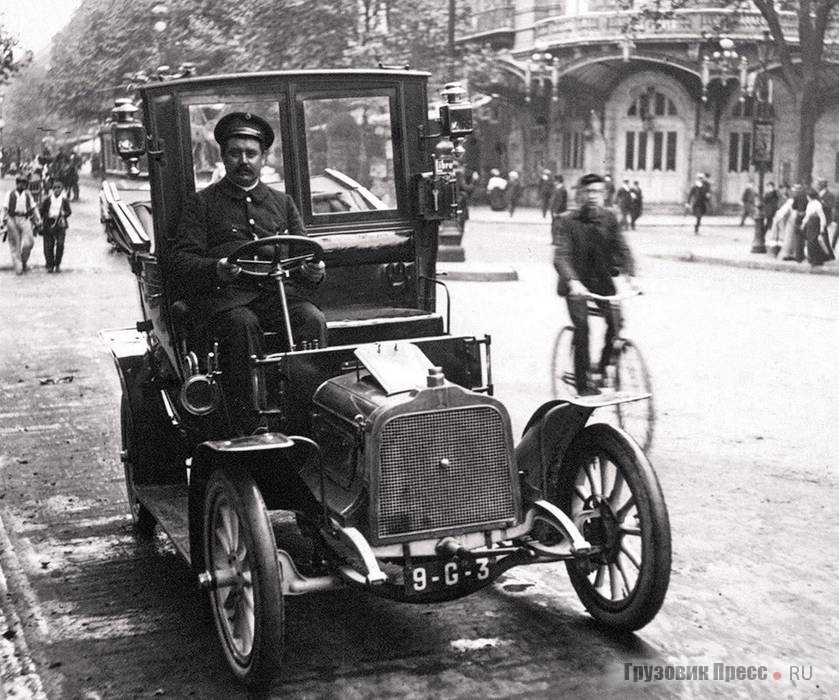 Clément-Bayard 10-16 HP компании G3, взявший первый приз в категории фиакров на конкурсе коммерческих автомобилей. Май, 1907 г.