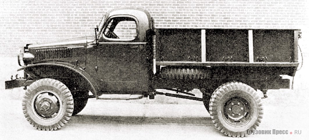 Короткобазный International M-3L-4 с металлическим самосвальным кузовом. 1941 г.