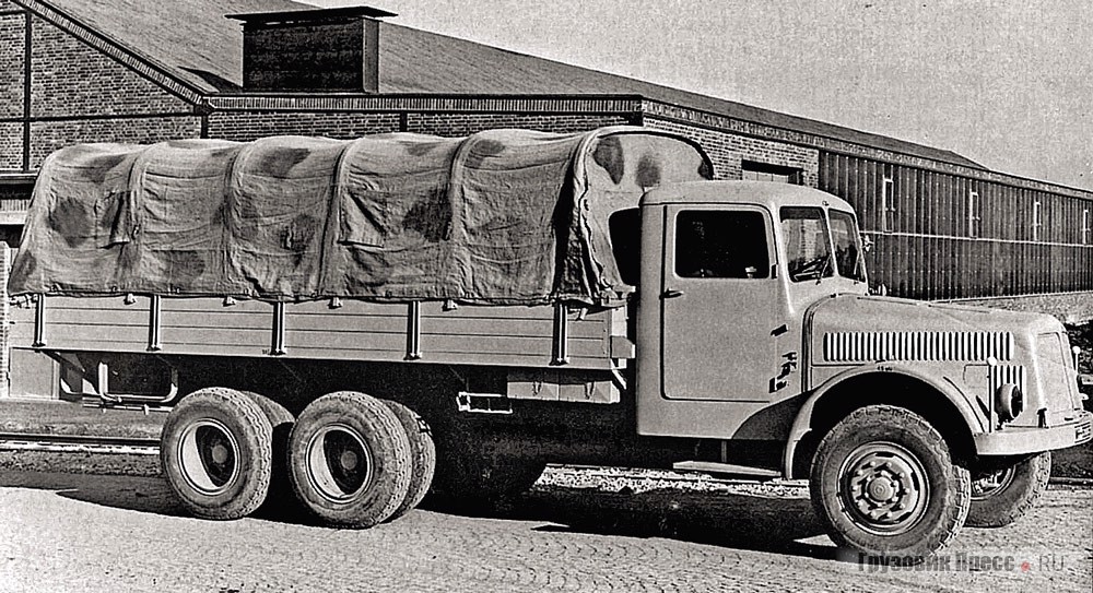Созданный для вермахта 6,5-тонный полноприводный грузовой автомобиль «Татра-6500/111» c фирменной металлической кабиной на деревянном каркасе, 1942 г.