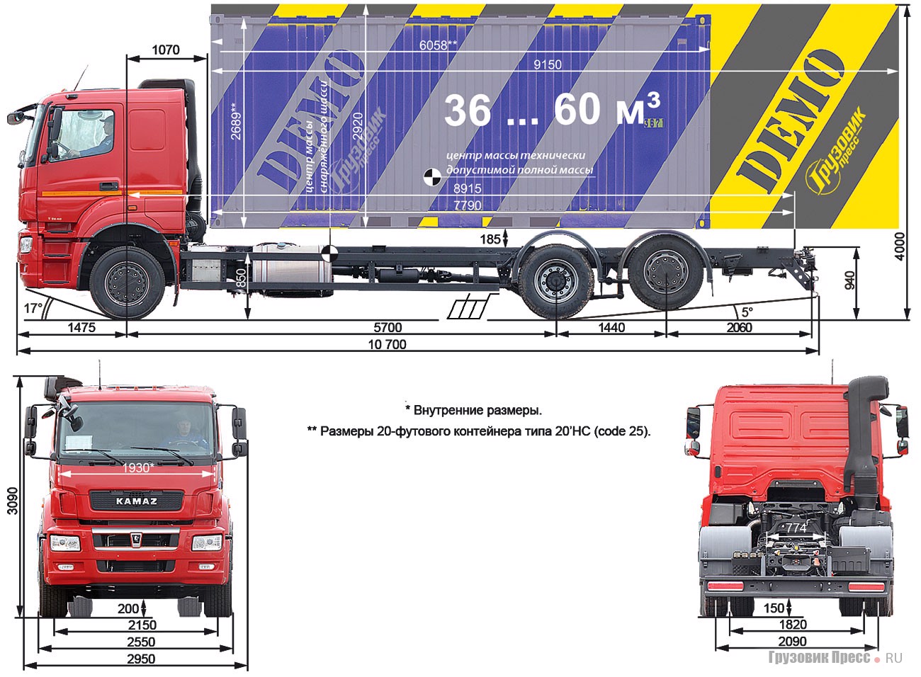 Камаз 65207 чертеж