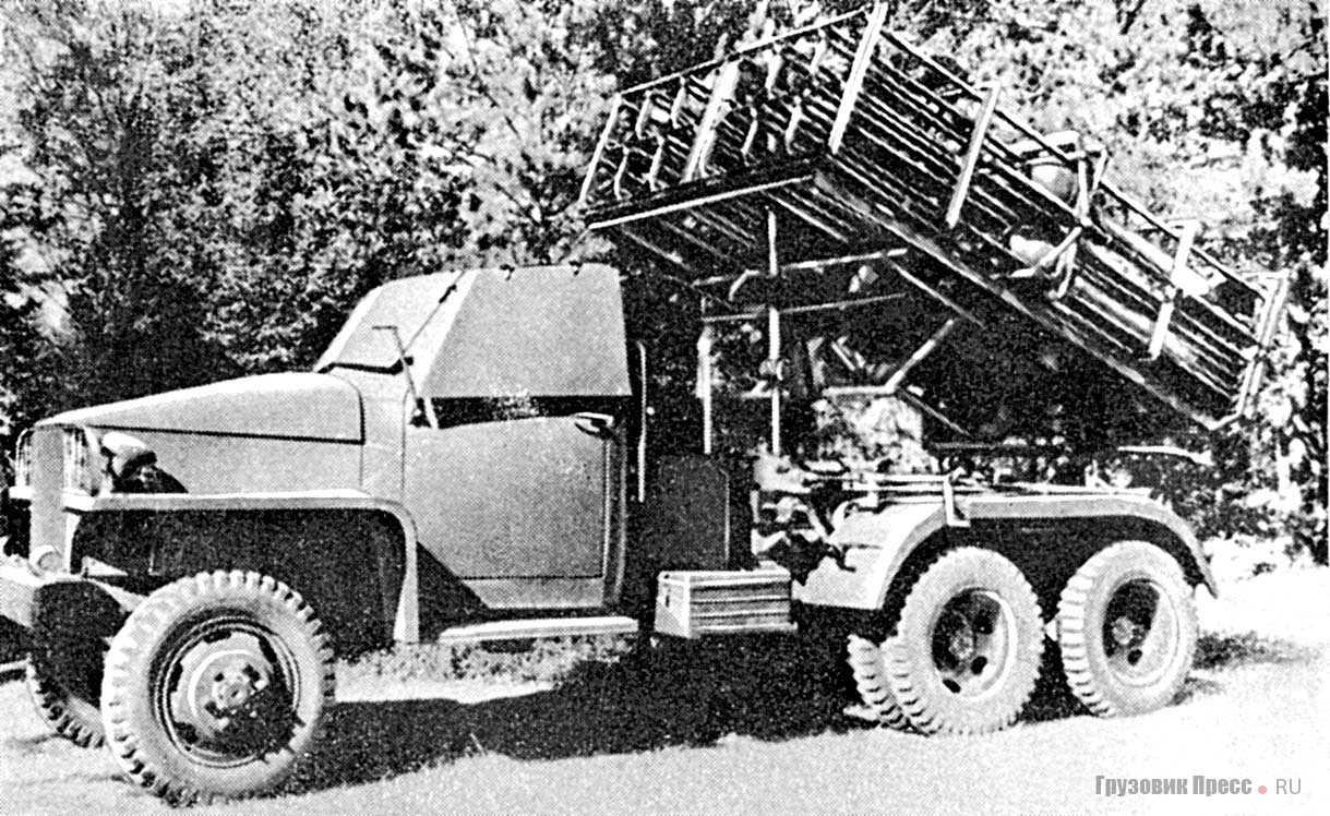 Установка БМ-31-12 на доработанном шасси грузового автомобиля Studebaker US6 U-3