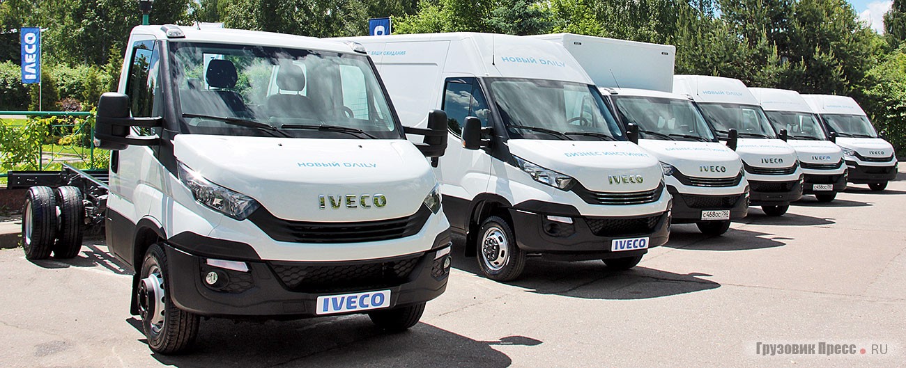 На рынке России представлены IVECO Daily 75C15 также в виде шасси и цельнометаллического фургона