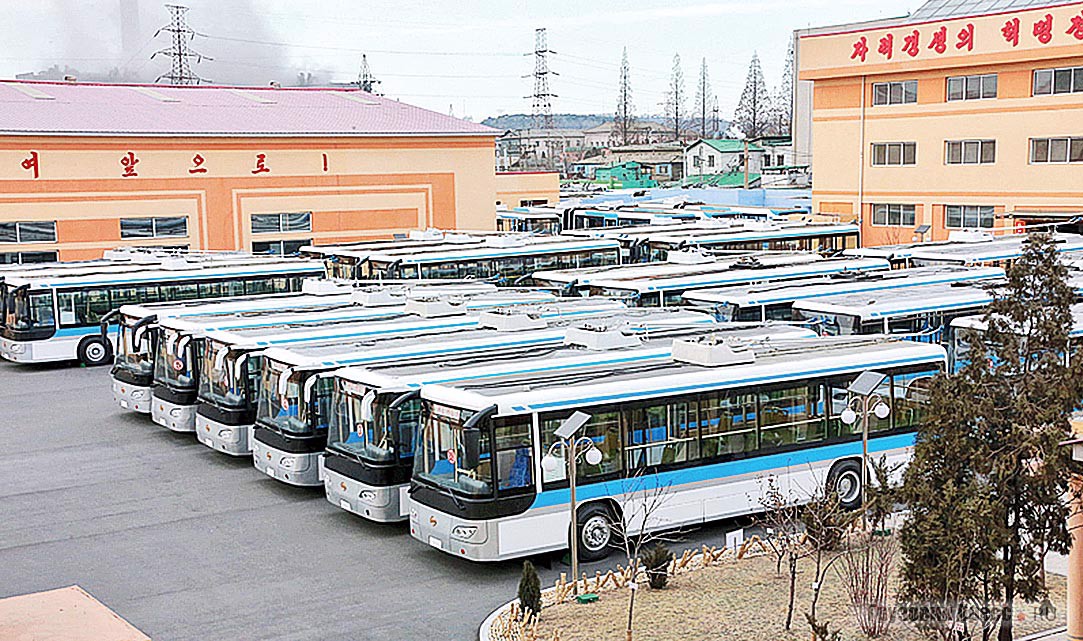 Новые Chollima-316 готовы заменить устаревшее троллейбусное хозяйство Пхеньяна