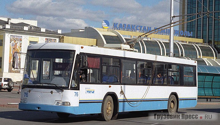 Троллейбусы ТП-398 с 2001 г. работают в Алма-Ате и Астане