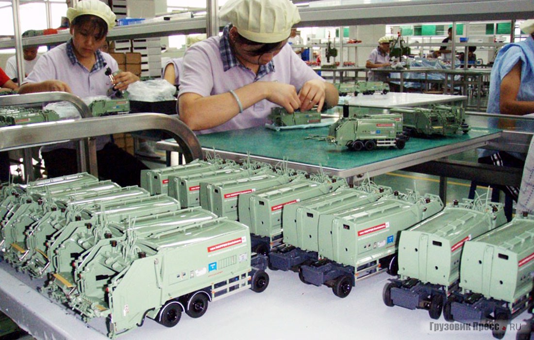 Сборка моделей на китайском заводе