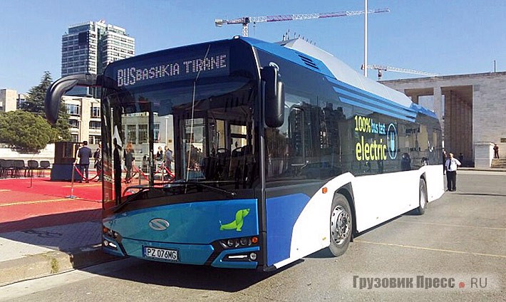 Первый и единственный электробус Тираны Solaris Urbino 12 electric