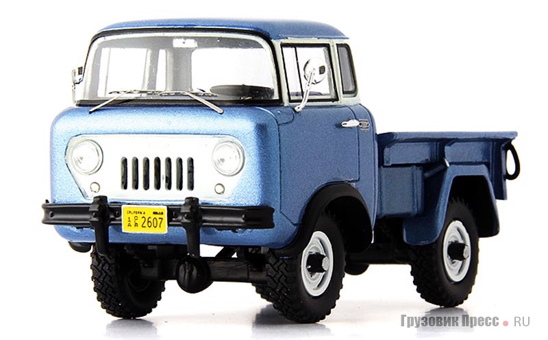 Модель американского грузовичка Willys Jeep FC-150 Pick-Up (1956 г.) записана в категорию Delivery Vehicles 1:43
