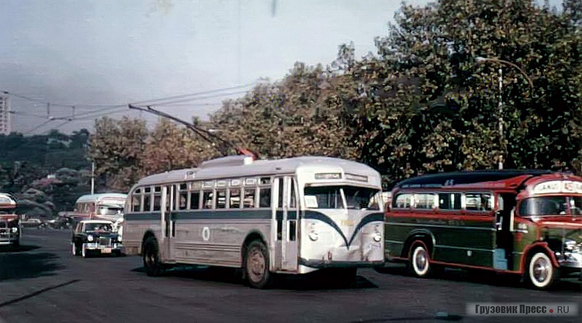 Троллейбус Westram W-40 в Буэнос-Айресе, 1950-е гг.