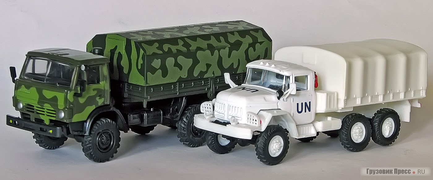 Модели советских грузовиков в «72-м» масштабе из польской серии Kolekcja Wozów Bojowych («Боевые машины»)