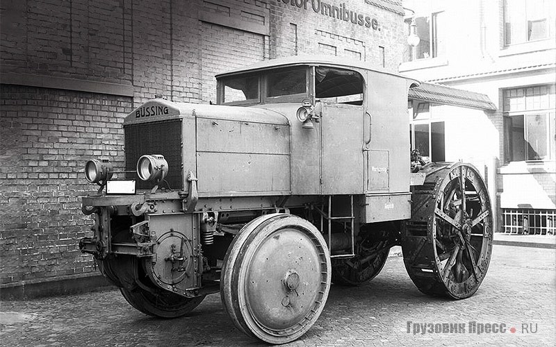 Артиллерийский тягач Büssing Seilwinde-Kraftzugwagen 1800 (KZW 1800) 4х4 с 6-цилиндровым двигателем мощностью 90 л.с. 1917 г.