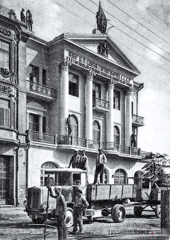 Автопоезд Büssing Typ IV G в Баку, 1925 г.