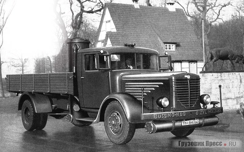Производство 4,5-тонных газогенераторных грузовиков Büssing-NAG Typ 500HG началось в 1940 г. Базовая дизельная модель была освоена двумя годами ранее