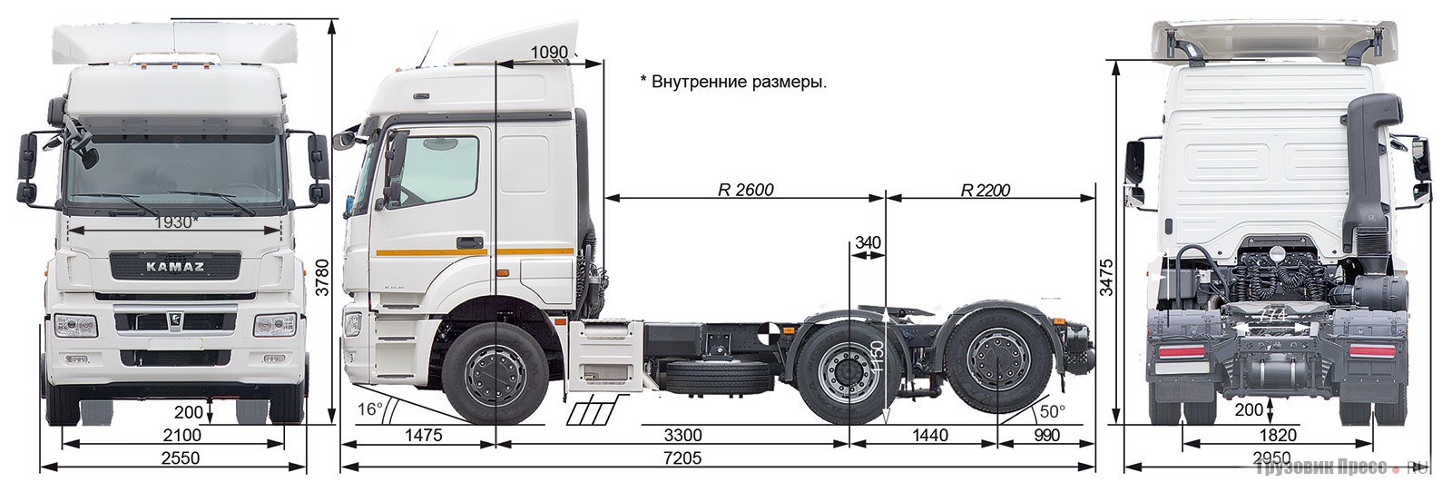 Камаз 5490 чертеж