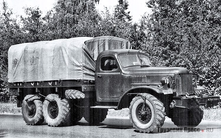 В 1958 г. началась эпоха внедорожника ЗИЛ-157, на фото вариант с внешним подводом воздуха в шины