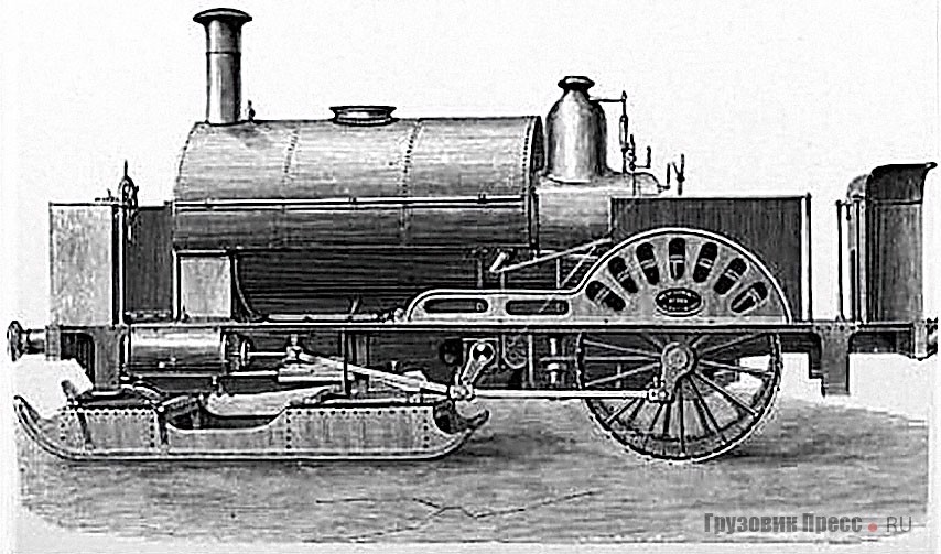 Locomotive for running of ice – Паровой тягач Neilson Ice Engine № 50,  эксплуатировавшийся на пассажирском маршруте Петербург – Кронштадт зимой 1861–1862 гг.