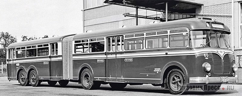 Первый немецкий серийный сочленённый автобус MАN 560 FOC1 Kässbohrer