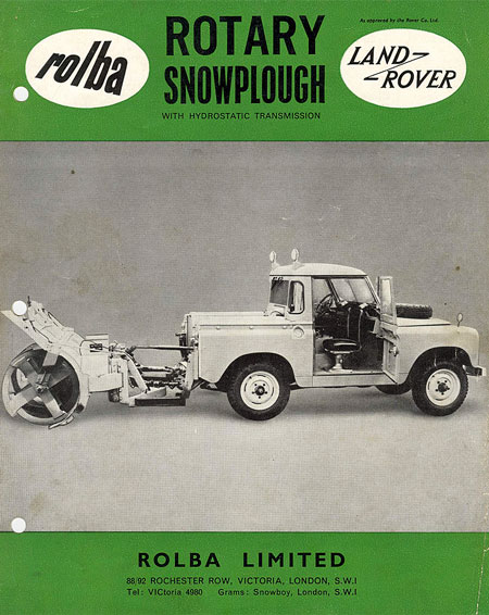 Специализированные автомобили на шасси Series II: снегочиститель Rolba с двойным постом управления