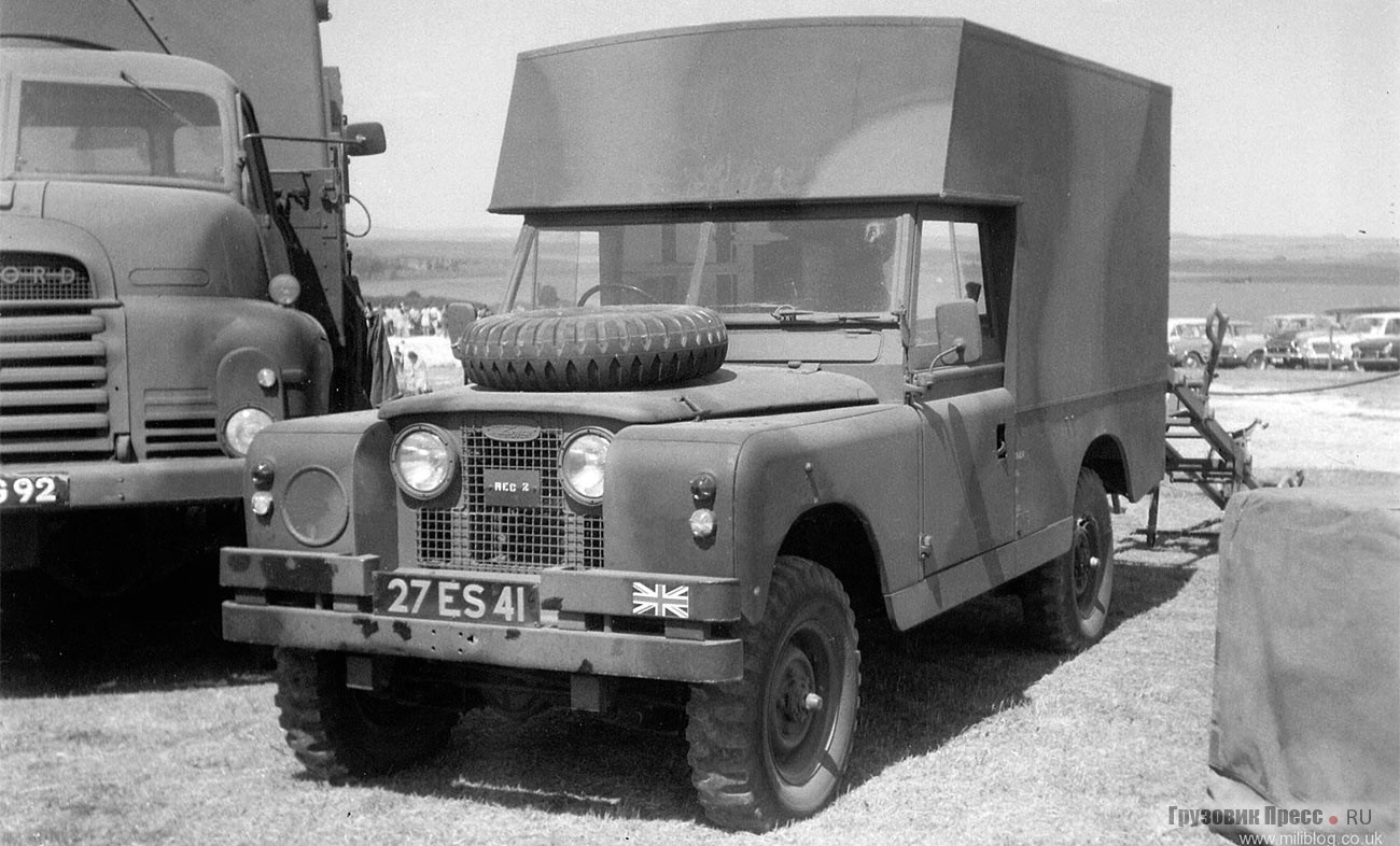 Комплекс для запуска беспилотников на шасси Land-Rover 109 Series IIA британской армии