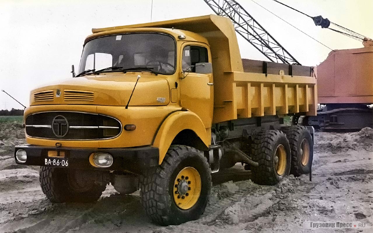 В конце 1960-х голландская компания Terberg изготовляла собственную серию полноприводных тяжеловозов SF. 20-тонный самосвал Terberg SF 1400 (6х6) изготовляли на базе узлов и агрегатов короткокапотных  грузовиков Mercedes-Benz