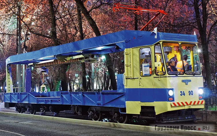 Рельсотранспортёр СВАРЗ РТ-3, выпущенный СВАРЗом в составе небольшой партии, предназначен для подвоза рельсов к трамвайным стройкам. В музее вагон № 3490 находился с 1994 года, но ожидал восстановления целых 22 года