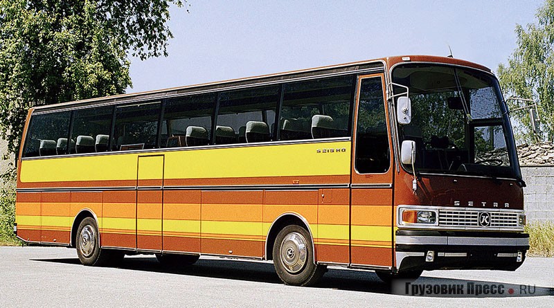 Прототип модельного ряда Setra 200 – междугородный автобус S 215 HD (1976 г.в.)