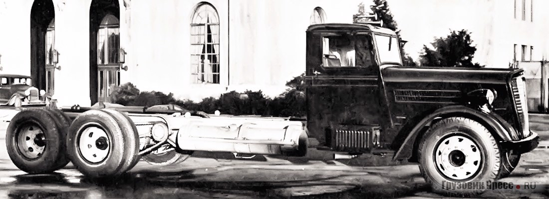 Kenworth с облицовкой типа Shovel Nose и цепным приводом колёс, 1936 г.