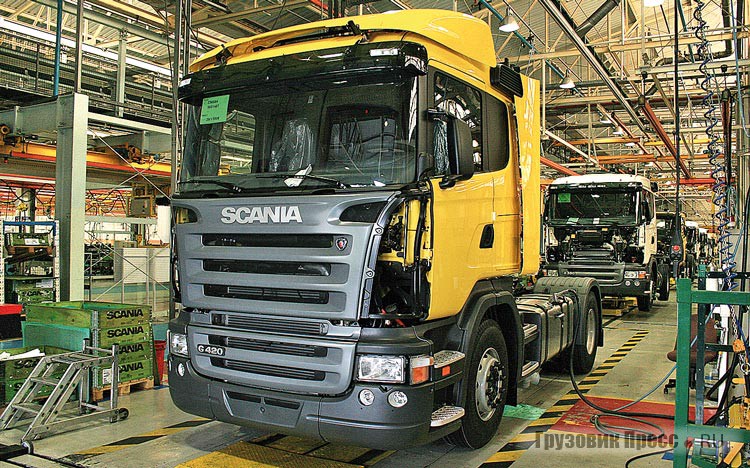 Scania G420 на последней стадии контроля перед выходом из заводских цехов