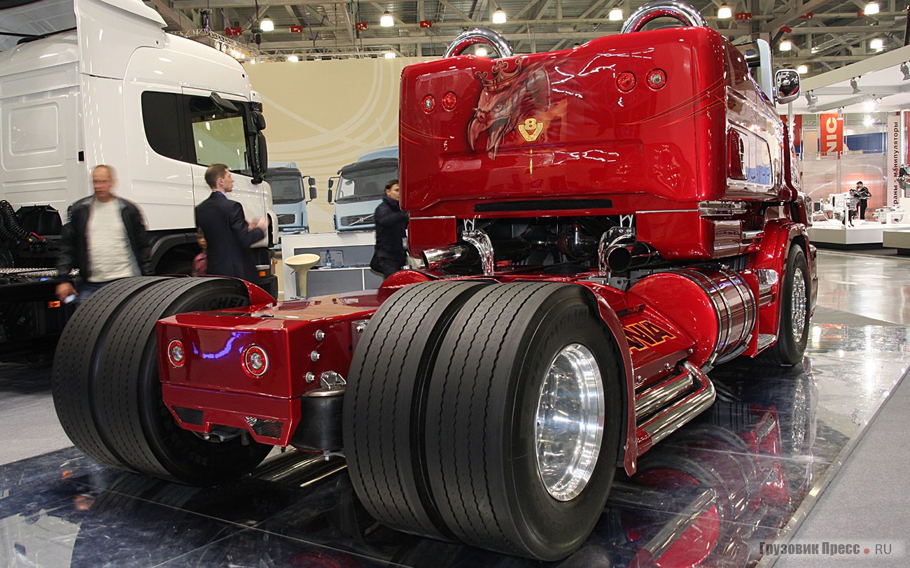 Scania r999 Red Pearl заряженный грузовик кабриолет