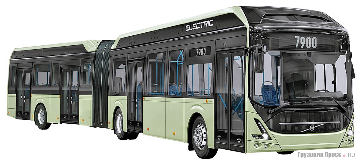 Новый 150-местный сочленённый электробус Volvo 7900 Electric Articulated
