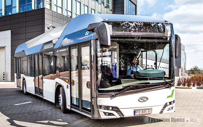Электробус Solaris Urbino 12 Hydrogen 4/4 с водородными топливными элементами Ballard Power Systems
