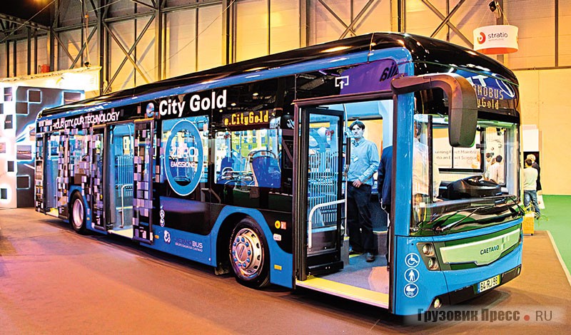 Городской 12-метровый электробус CaetanoBus e.City Gold