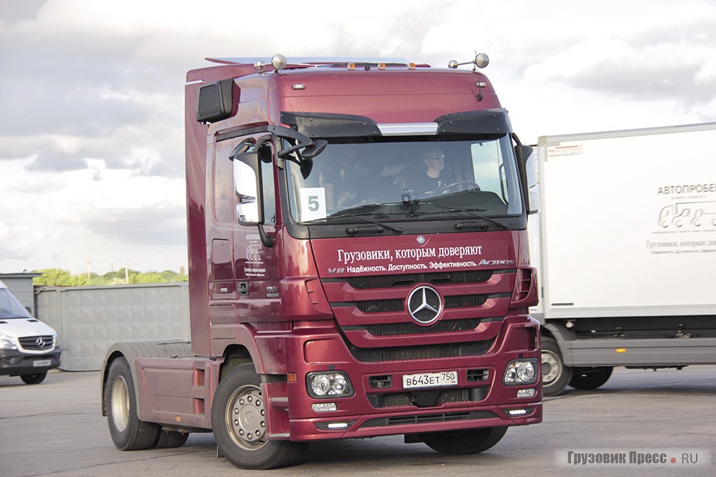 [b]Mercedes-Benz Actros 1851LS,[/b] седельный тягач, 510 л.с., 2400 Н∙м, Euro 5, АКП 12-ст.