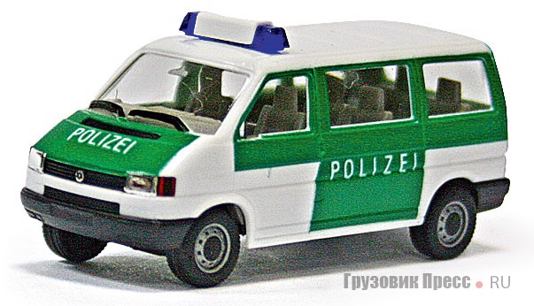 [b]Volkswagen Transporter T4[/b] полиции Германии компания Herpa (#041874) воспроизводит в разных вариантах